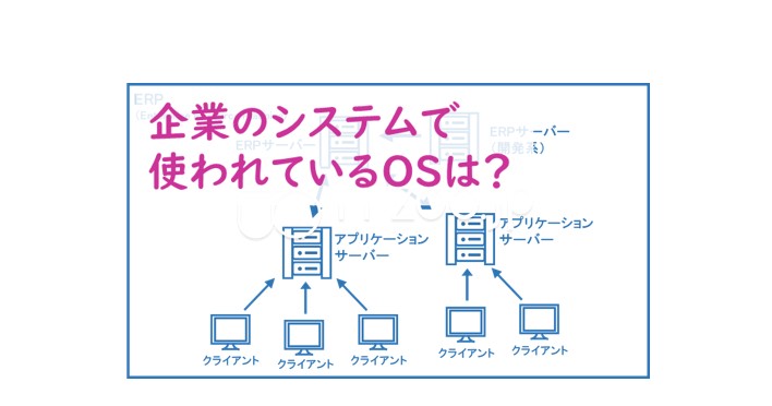 企業のシステムで使われているOSは